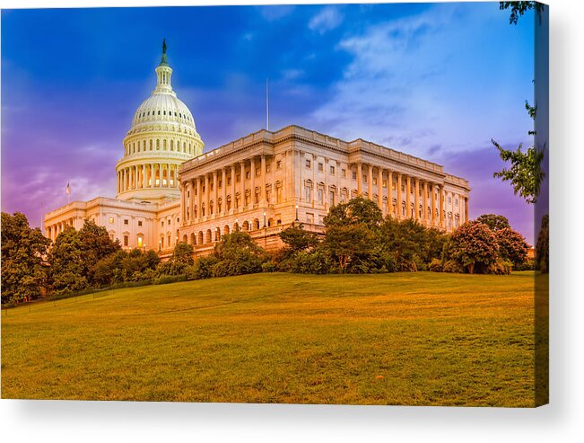 America Acrylic Print featuring the photograph Capitol Building #5 by Peter Lakomy