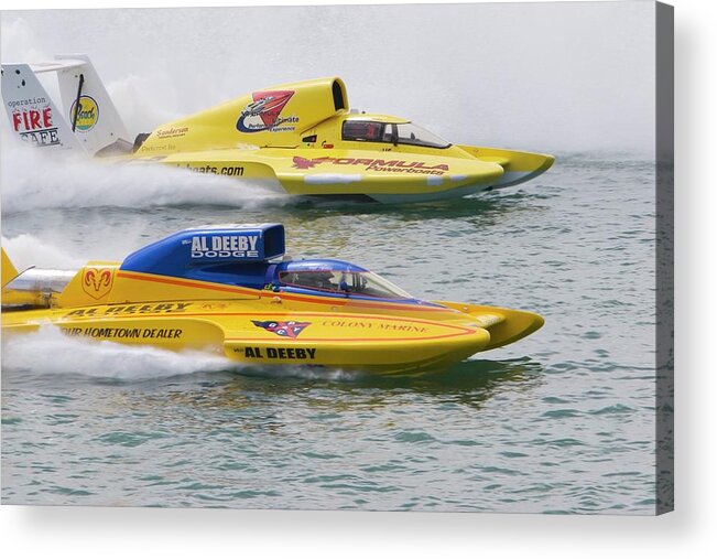 Nobody Acrylic Print featuring the photograph Hydroplane Racing #5 by Jim West