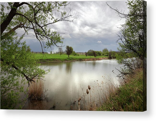 Water's Edge Acrylic Print featuring the photograph Landscape #5 by Savushkin