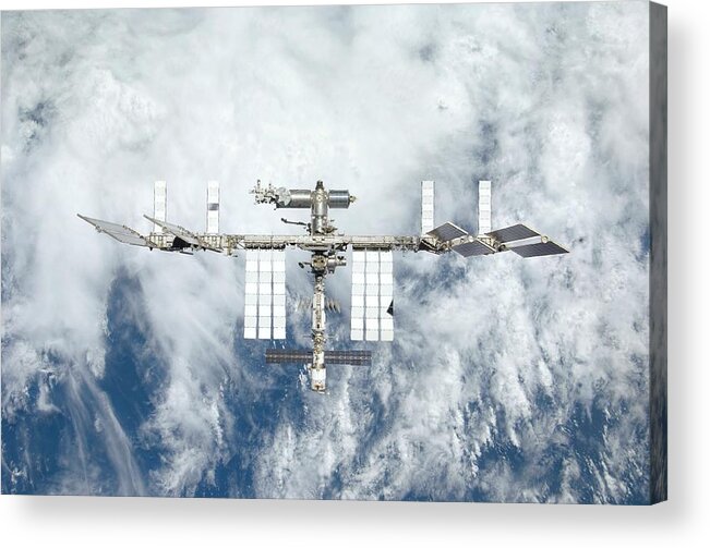 International Space Station Acrylic Print featuring the photograph International Space Station #50 by Nasa/science Photo Library