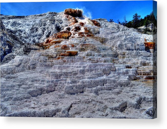 Yellowstone National Park Wyoming Usa Acrylic Print featuring the photograph Yellowstone National Park Wyoming USA by Paul James Bannerman