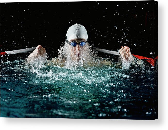 Copenhagen Acrylic Print featuring the photograph Professional Swimmer #6 by Henrik Sorensen