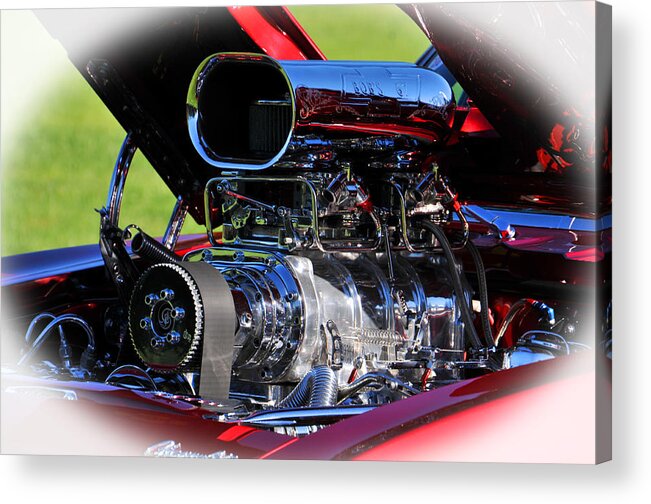 Chevy Acrylic Print featuring the photograph '67 Ss #67 by Mike Martin