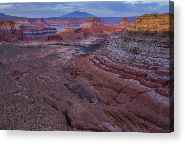 Tranquility Acrylic Print featuring the photograph Sand Stone Rock Formation In Sw Usa #7 by Gavriel Jecan