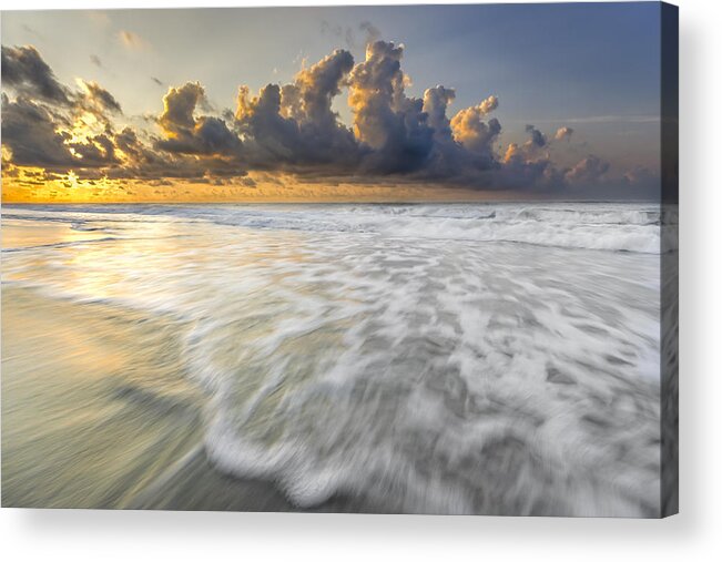 Atlantic Ocean Acrylic Print featuring the photograph Sunrise on Hilton Head Island by Peter Lakomy