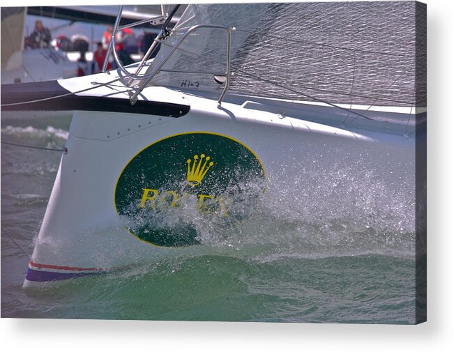 Rolex Acrylic Print featuring the photograph San Francisco Sailing #74 by Steven Lapkin
