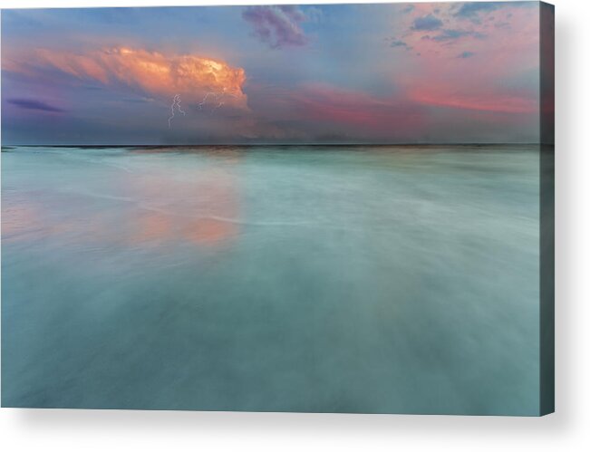 Atlantic Ocean Acrylic Print featuring the photograph Sunset on Hilton Head Island #8 by Peter Lakomy