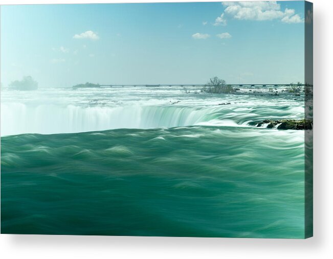Waterfall Acrylic Print featuring the photograph Niagara Falls #9 by Marek Poplawski