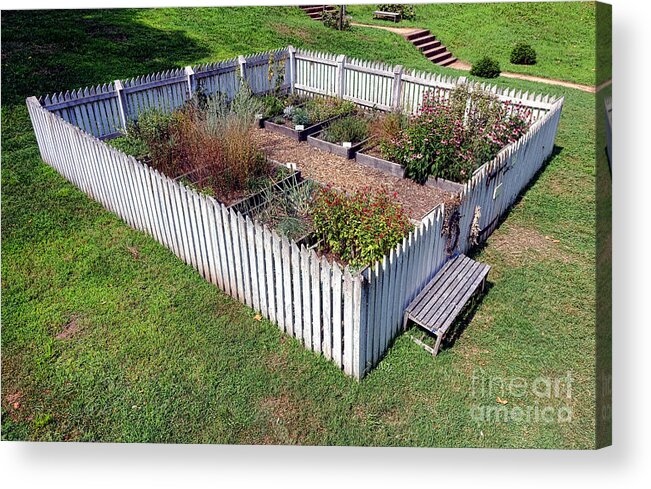 Colonial Acrylic Print featuring the photograph A Colonial Garden by Olivier Le Queinec