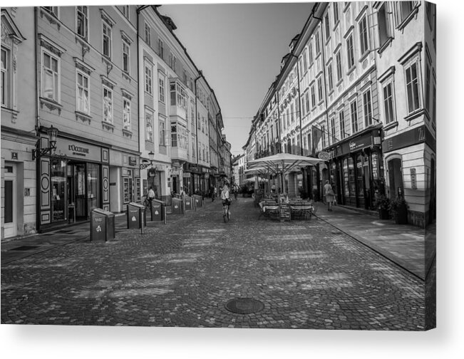 Ljubljana Acrylic Print featuring the photograph A day in Ljubljana by Robert Krajnc