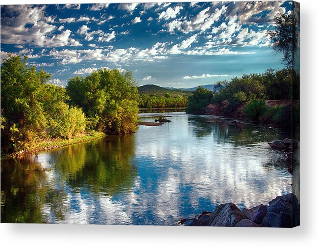 River Acrylic Print featuring the photograph A Little Piece of Heaven by Saija Lehtonen