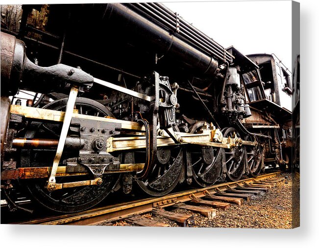Strasburg Railroad Acrylic Print featuring the photograph A Lot of Steel by Paul W Faust - Impressions of Light