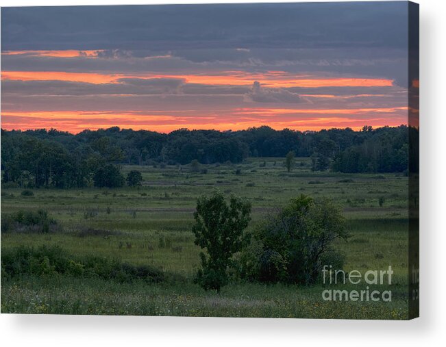 Summer Sunset Acrylic Print featuring the photograph A Summer Memory by Dan Hefle