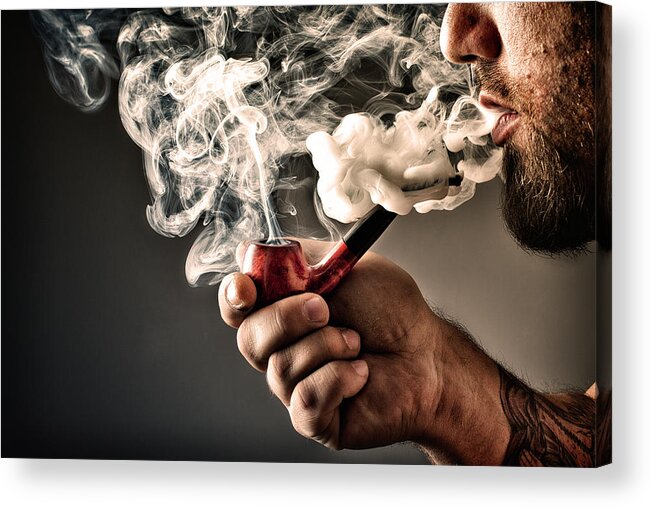 Smoke Acrylic Print featuring the photograph A Taste by Joshua Minso