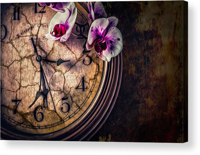 Clock Acrylic Print featuring the photograph A Time For Everything by Joshua Minso