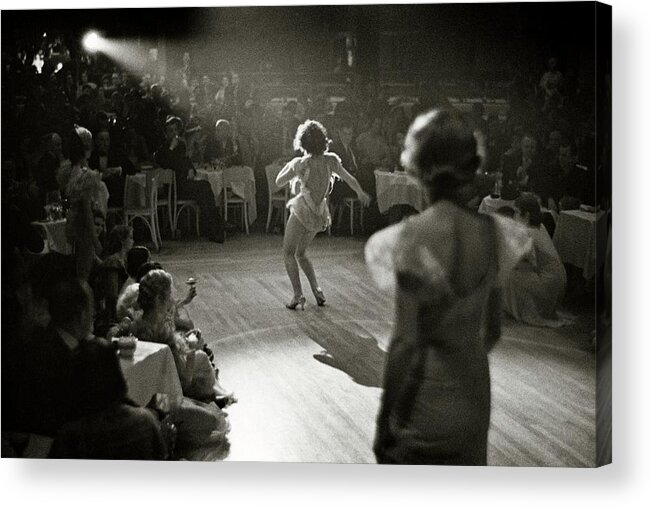 Costume Acrylic Print featuring the photograph A Woman Performing at Nightclub by Remie Lohse