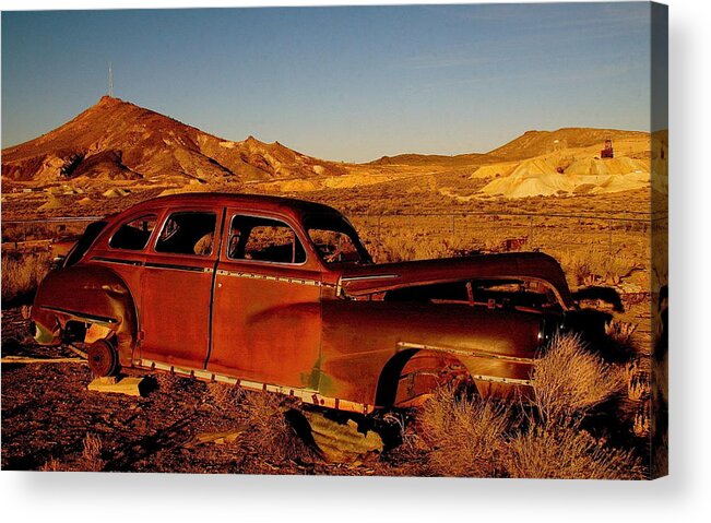 Rust Acrylic Print featuring the photograph Abandoned and Forgotten by Alicia Kent