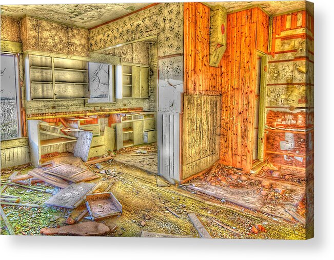 Photo Art Acrylic Print featuring the photograph Abandoned House 1 by Bonnie Bruno