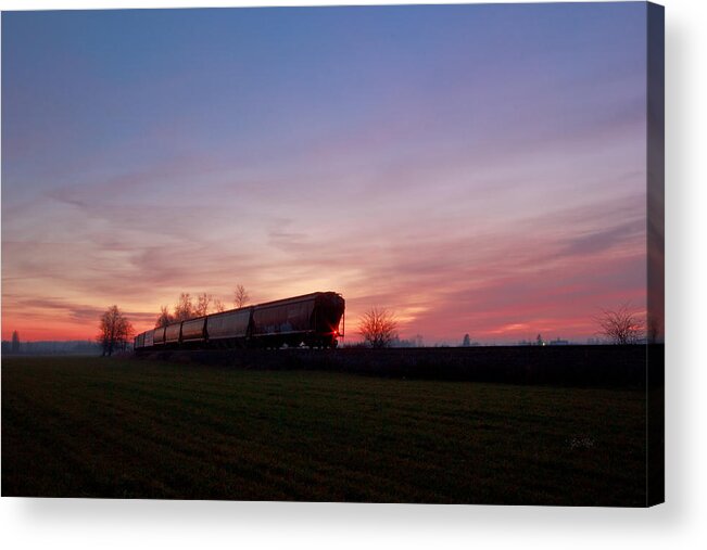 Train Acrylic Print featuring the photograph Abandoned train by Eti Reid