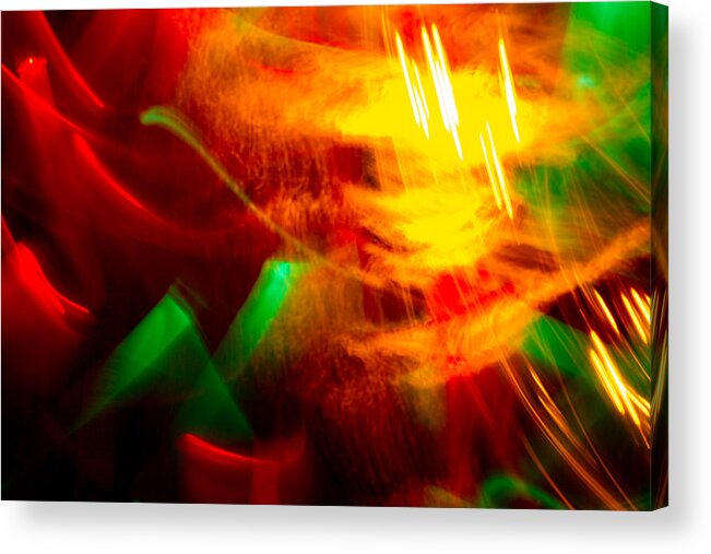 Photographic Light Painting Acrylic Print featuring the photograph Abstract 21 by Steve DaPonte