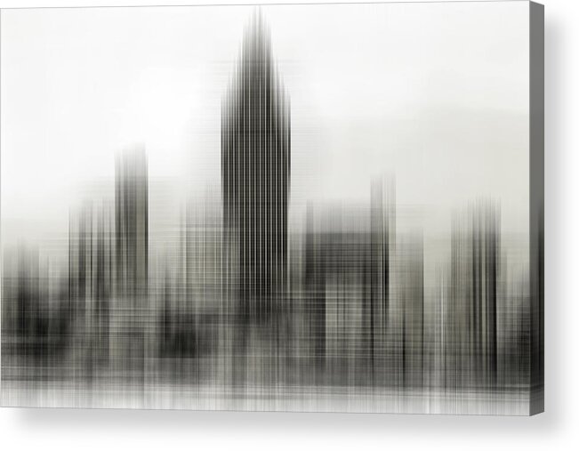 Abstract Acrylic Print featuring the photograph Abstract skyline by Pedro Fernandez