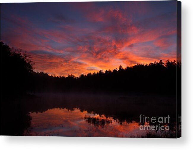 Sunrise Acrylic Print featuring the photograph Adirondack Sunrise by Chris Scroggins
