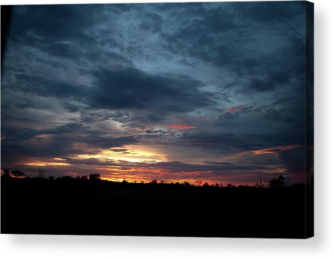 Scenics Acrylic Print featuring the photograph African Sunset by Stevenallan