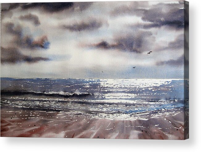 Seascape Acrylic Print featuring the painting After the Storm by Glenn Marshall