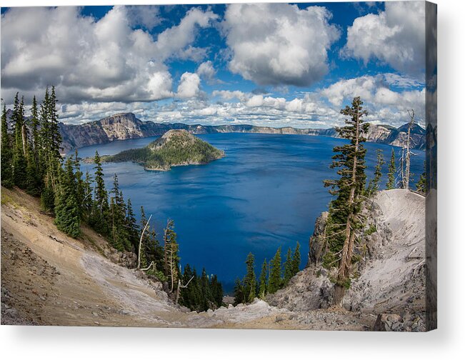 Crater Lake National Park Acrylic Print featuring the photograph Afternoon at Discovery Point by Greg Nyquist