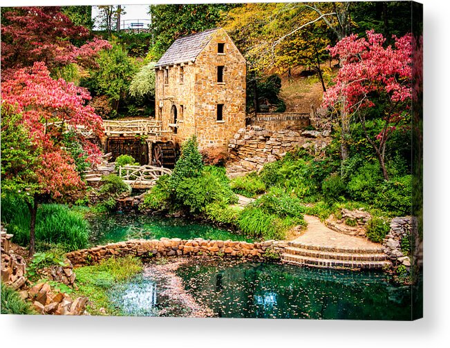 America Acrylic Print featuring the photograph Afternoon at The Old Mill - North Little Rock Arkansas by Gregory Ballos