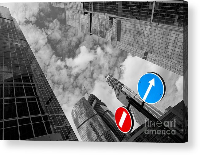 Skyscraper Acrylic Print featuring the photograph Aim high by Maurizio Bacciarini