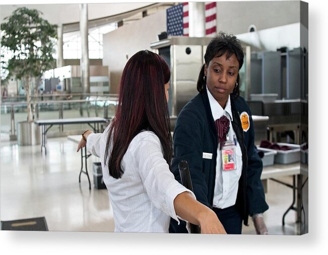 Human Acrylic Print featuring the photograph Airport Security by Jim West