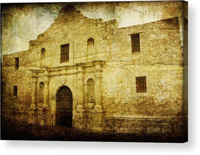 Lincoln Rogers Acrylic Print featuring the photograph Alamo Remembered by Lincoln Rogers