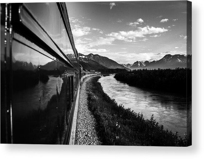 Alaska Acrylic Print featuring the photograph Alaska Railroad Train by Kyle Lavey
