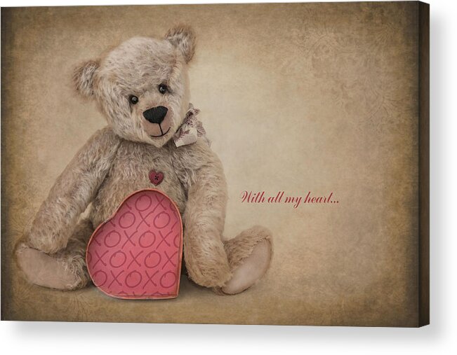 Love Acrylic Print featuring the photograph All My Heart by Robin-Lee Vieira