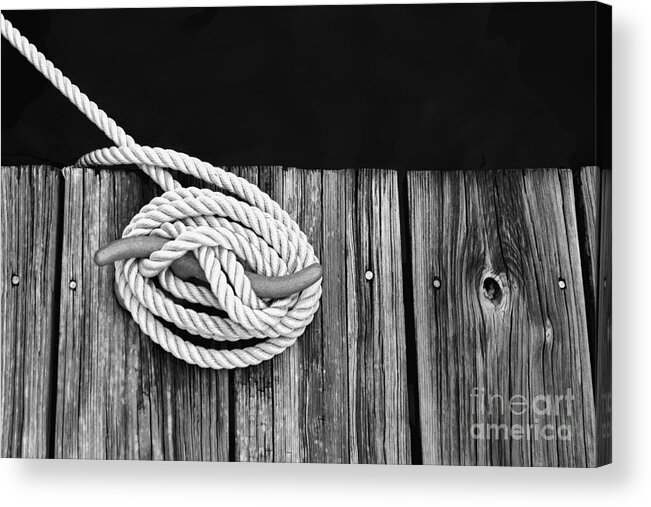 Dock Acrylic Print featuring the photograph All Secured by Jayne Carney