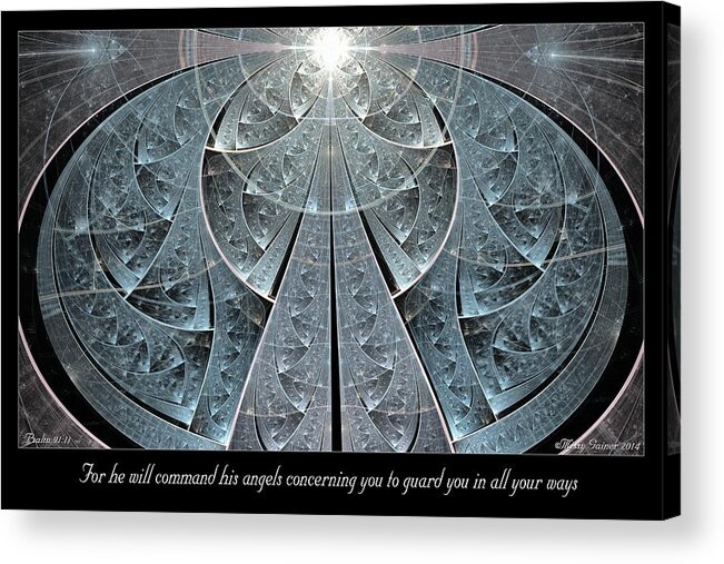 Fractal Acrylic Print featuring the digital art All Your Ways by Missy Gainer
