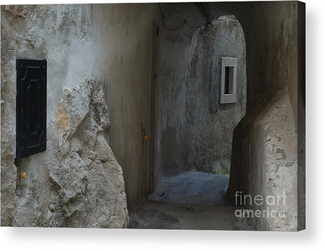 Alley Acrylic Print featuring the photograph Alley Barrea Abruzzo by Jerry Daniel