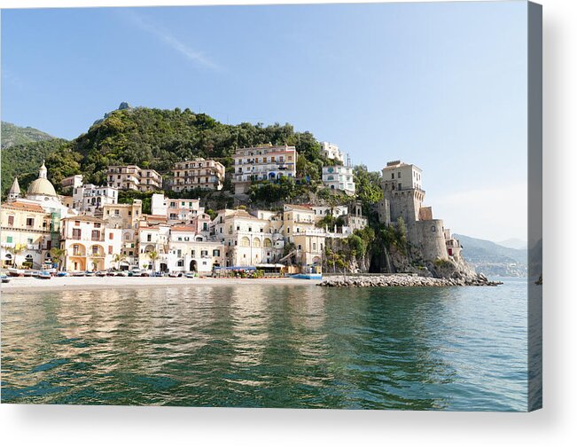 Scenics Acrylic Print featuring the photograph Amalfi Coast - Cetara-italy by Lrescigno