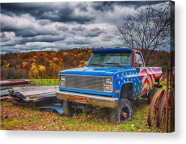 Truck Acrylic Print featuring the photograph American Truck by Alan Goldberg