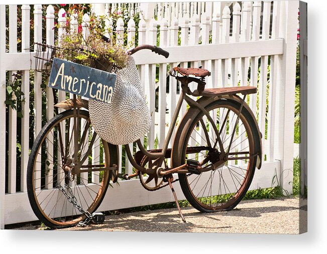 Bicycle Acrylic Print featuring the photograph Americana by Art Block Collections