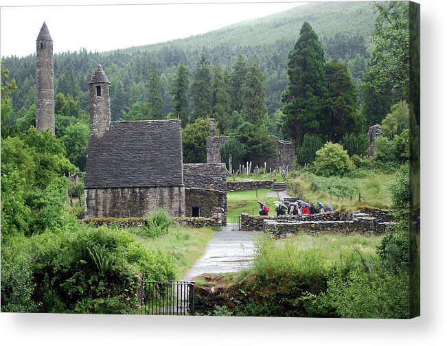 Ancient Acrylic Print featuring the photograph Ancient Monastic Ruins Of St by Lynn Seldon