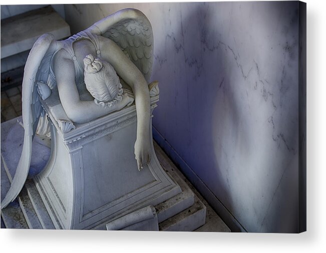 Angel Of Grief Acrylic Print featuring the photograph Angel of Grief New Orleans 4 by Gregory Cox