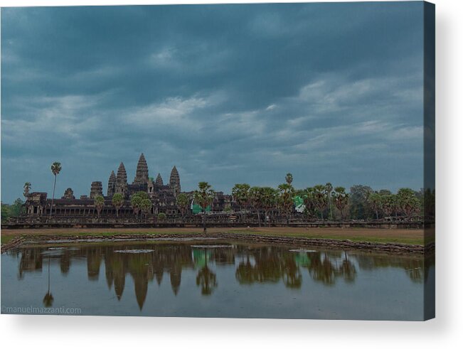 Standing Water Acrylic Print featuring the photograph Angkor Wat by Manuel Mazzanti