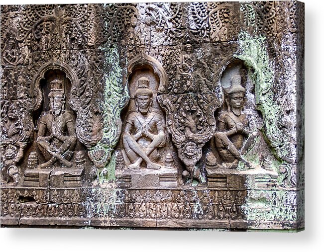 Ancient Acrylic Print featuring the photograph Angkor Wat by Stelios Kleanthous