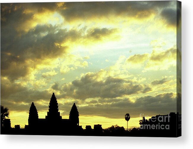 Angkor Wat Acrylic Print featuring the photograph Angkor Wat Sunrise 03 by Rick Piper Photography