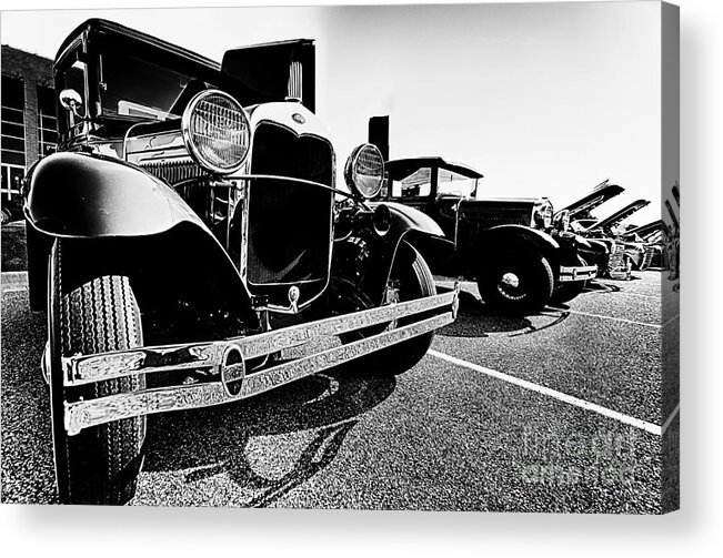 Classic Acrylic Print featuring the photograph Antique Ford Car at Car Show by Danny Hooks