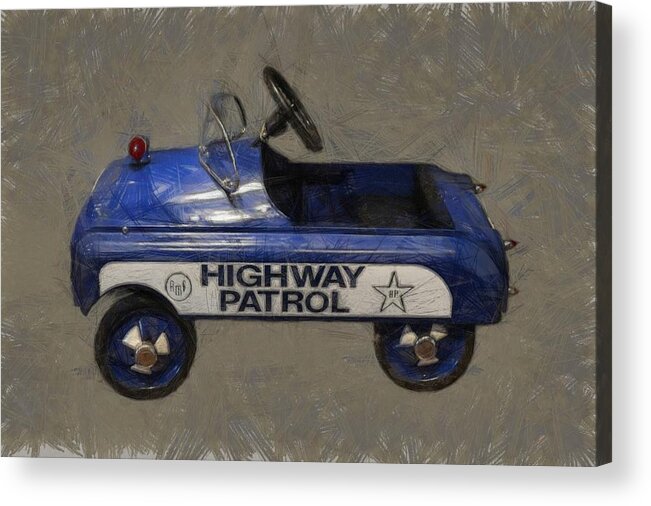 Pedal Car Acrylic Print featuring the photograph Antique Pedal Car V by Michelle Calkins