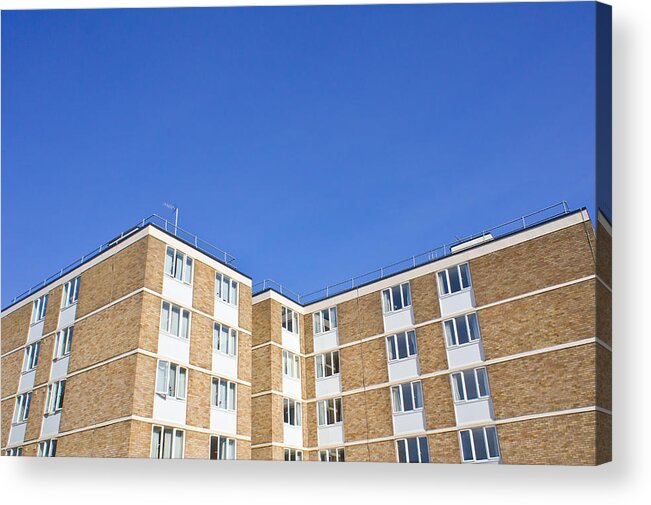 Accommodation Acrylic Print featuring the photograph Apartments by Tom Gowanlock