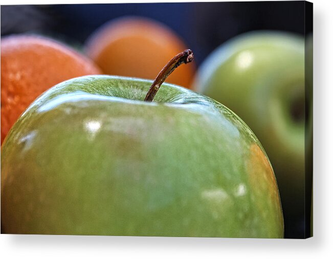 Apple Acrylic Print featuring the photograph Apple by Helaine Cummins